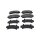 Brake pad set discs 17.4 mm TRISCAN IAM-Expertise for ISUZU D-MAX and others