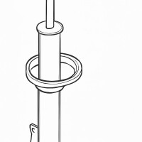 Shock absorber front axle gas pressure strut KYB Excel-G...