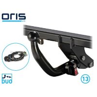 Trailer hitch KIT horizontal removable 13-pin electrical...