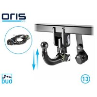 Trailer hitch KIT ball joint removable 13-pin electrical...
