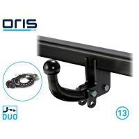 Trailer hitch KIT ball head rigid 13-pin electrical kit...
