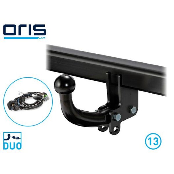 Trailer hitch KIT rigid ball head 13-pin electrical kit ACPS-ORIS for KIA STONIC