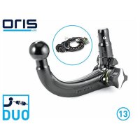 Trailer hitch KIT ball joint removable 13-pin electrical...