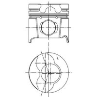 Kolben Trapezpleuel 80,01mm KOLBENSCHMIDT für NISSAN...