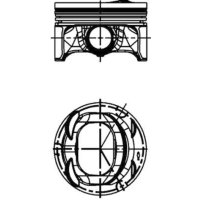 Piston 76.51mm KOLBENSCHMIDT for AUDI A1