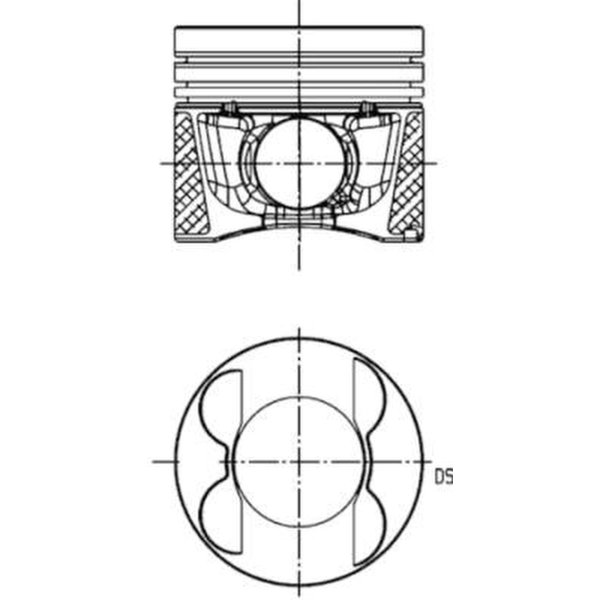 Kolben Trapezpleuel 83mm KOLBENSCHMIDT für MERCEDES C-KLASSE