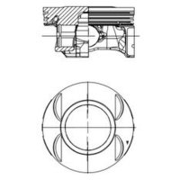 Kolben Trapezpleuel 81mm KOLBENSCHMIDT für CHEVROLET...