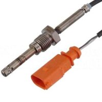 Exhaust gas temperature sensor after soot particle filter...