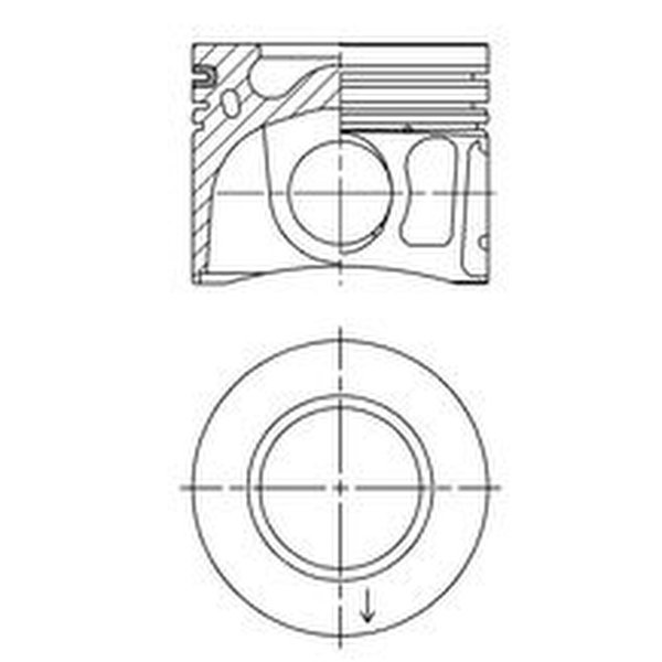 Piston trapezoidal connecting rod 86.5mm KOLBENSCHMIDT for CITROEN JUMPER II Bus