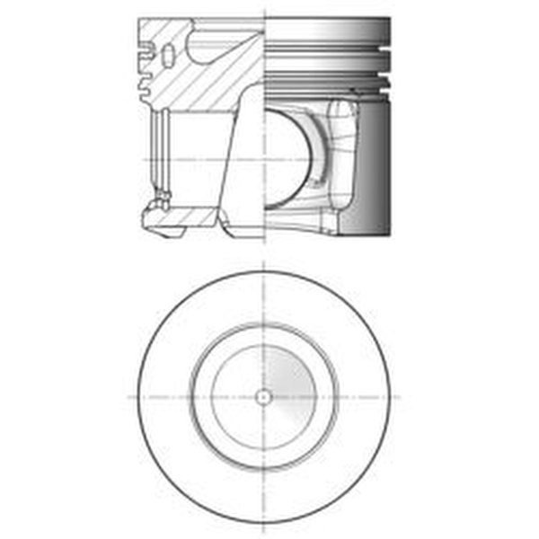 Piston trapezoidal connecting rod 84.5mm KOLBENSCHMIDT for BMW 1