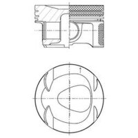 Piston trapezoidal connecting rod 82mm KOLBENSCHMIDT for MERCEDES C-CLASS