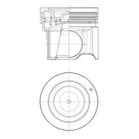 Kolben 80,5 mm Kompression 80,5 KOLBENSCHMIDT