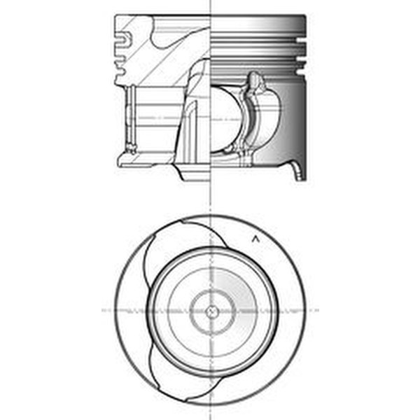 Kolben Trapezpleuel 76mm KOLBENSCHMIDT für RENAULT CLIO III