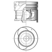 Piston trapezoidal connecting rod 76mm KOLBENSCHMIDT for...