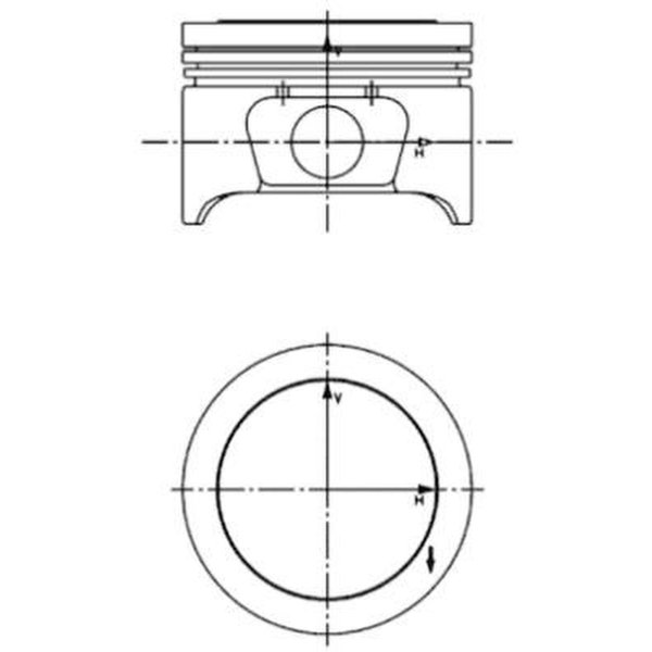 Piston 78.51mm KOLBENSCHMIDT for CITROEN BERLINGO