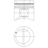 Kolben 80,7 mm Kompression 80,7 KOLBENSCHMIDT
