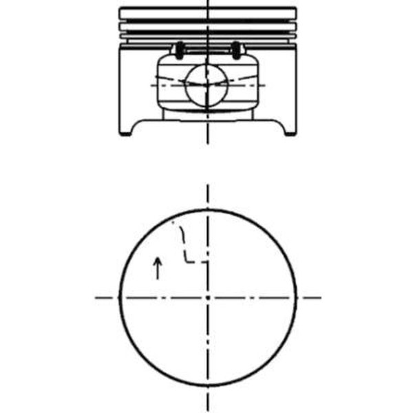Piston 79.75mm KOLBENSCHMIDT for DACIA LOGAN