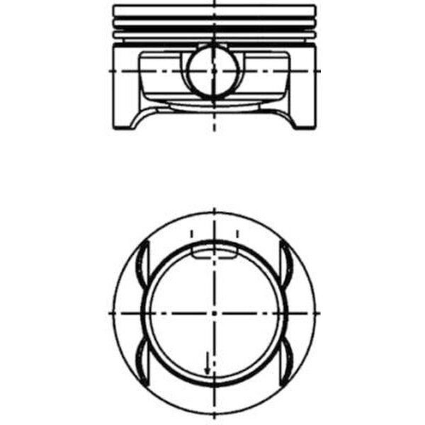 Piston 73.4mm KOLBENSCHMIDT for OPEL ASTRA G CC