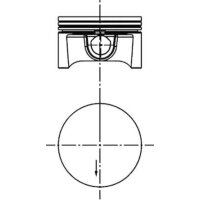 Kolben 79,25mm KOLBENSCHMIDT für OPEL ASTRA G CC