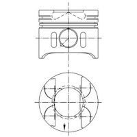 Piston trapezoidal connecting rod 88.01mm KOLBENSCHMIDT...