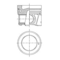 Kolben Trapezpleuel 81,01mm KOLBENSCHMIDT für AUDI...