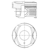 Piston 71mm KOLBENSCHMIDT for CITROEN C1