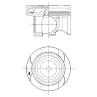Piston 82.01mm KOLBENSCHMIDT for MERCEDES A-CLASS