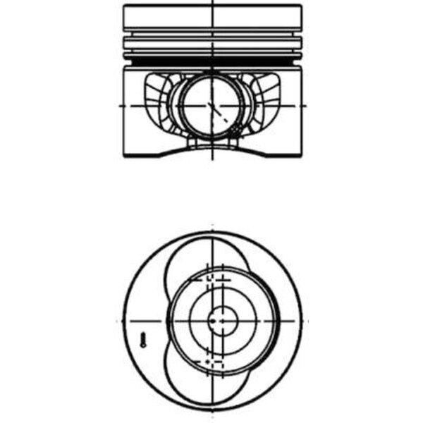 Kolben Trapezpleuel 81,01mm KOLBENSCHMIDT für VW CRAFTER 30-35 Bus