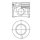 Piston trapezoidal connecting rod 86.5mm KOLBENSCHMIDT for FORD TRANSIT Bus