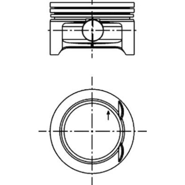 Kolben 73mm KOLBENSCHMIDT für OPEL AGILA