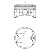 Kolben Trapezpleuel 84mm KOLBENSCHMIDT für BMW 1