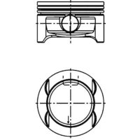Piston 73.9mm KOLBENSCHMIDT for OPEL AGILA