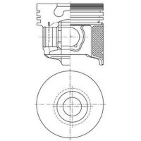 Piston 43.5 mm Kompression 43.5 KOLBENSCHMIDT