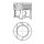 Piston trapezoidal connecting rod 76.5mm KOLBENSCHMIDT for DACIA DOKKER MPV