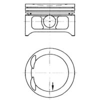 Piston 86.5mm KOLBENSCHMIDT for OPEL ASTRA F CC
