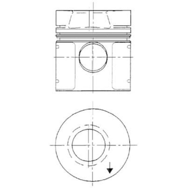 Piston 98mm KOLBENSCHMIDT for MERCEDES T2/LN1 box