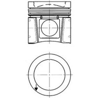 Piston trapezoidal connecting rod 102mm KOLBENSCHMIDT for...