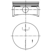 Piston 80.5mm KOLBENSCHMIDT for OPEL ASTRA G CC