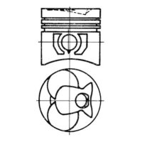 Piston 91.7mm KOLBENSCHMIDT for MERCEDES 123 Saloon