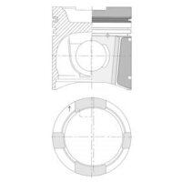 Kolben 78,6 mm Kompression 78,6 KOLBENSCHMIDT