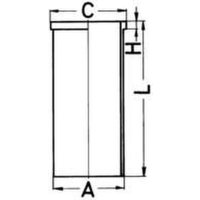 Zylinderlaufbuchse  86,5mm KOLBENSCHMIDT für OPEL...