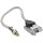NOx-Sensor nach Kat 12 V 5-polig 390 mm Kabel PIERBURG für u.a. PEUGEOT 3008