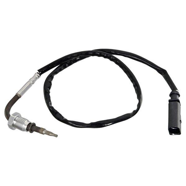 Sensor Abgastemperatur geschraubt 2-polig 497 mm Kabel HELLA für u.a. AUDI A4