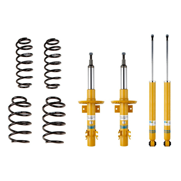 Suspension Kit Springs/Shock Absorbers gas pressure BILSTEIN for SKODA FABIA