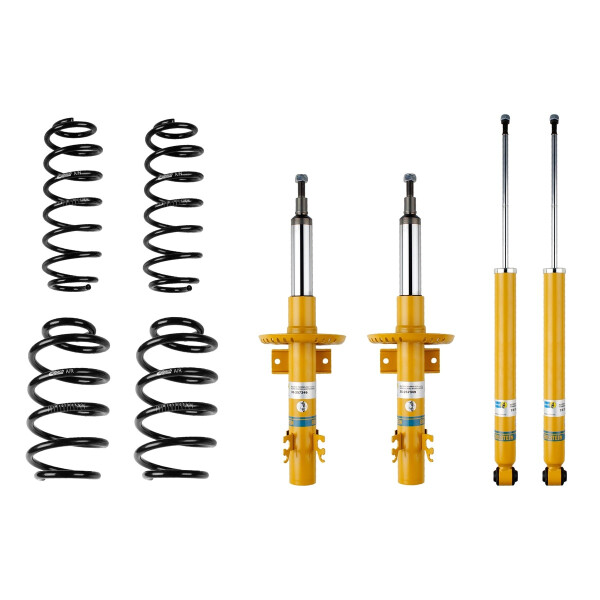 Suspension Kit Springs/Shock Absorbers gas pressure BILSTEIN for SKODA FABIA