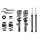 Suspension kit springs dampers gas pressure BILSTEIN EVO S for MERCEDES-BENZ