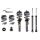 Suspension Kit, springs/shock absorbers Gas Pressure BILSTEIN for e.g. AUDI A3 Limousine