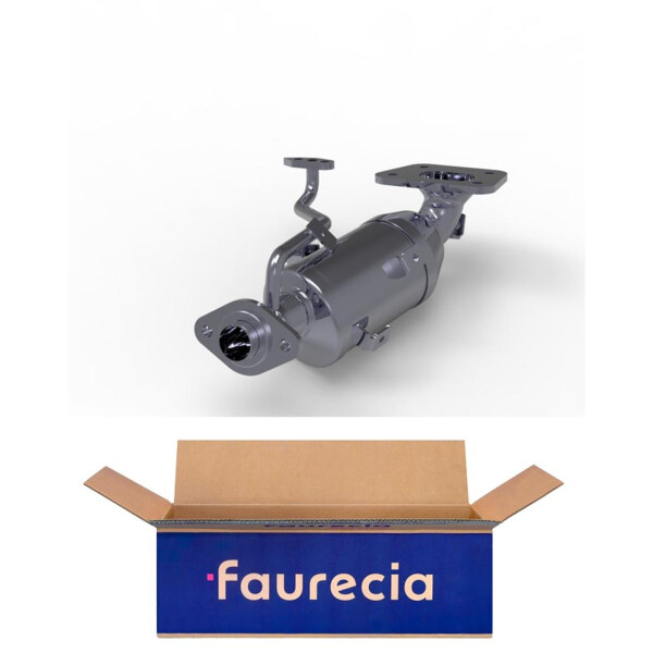 Katalysator Euro 6 mit Anbauteilen FAURECIA für u.a. CITROËN C1