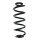 Suspension Spring Rear Axle Coil spring with constant wire diameter SPIDAN for AUDI Q5