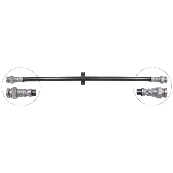 Brake hose 380 mm INN M10x1.0 INN M10x1.0 A.B.S. for ALFA ROMEO GIULIA